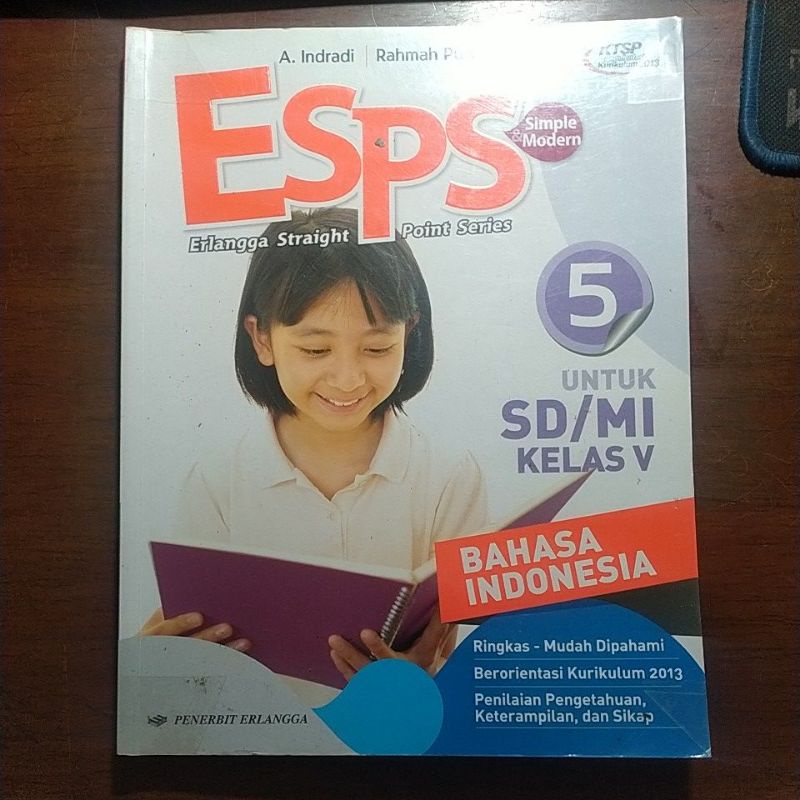 Jual Buku Erlangga ESPS Bahasa Indonesia Kelas 5 Sd | Shopee Indonesia