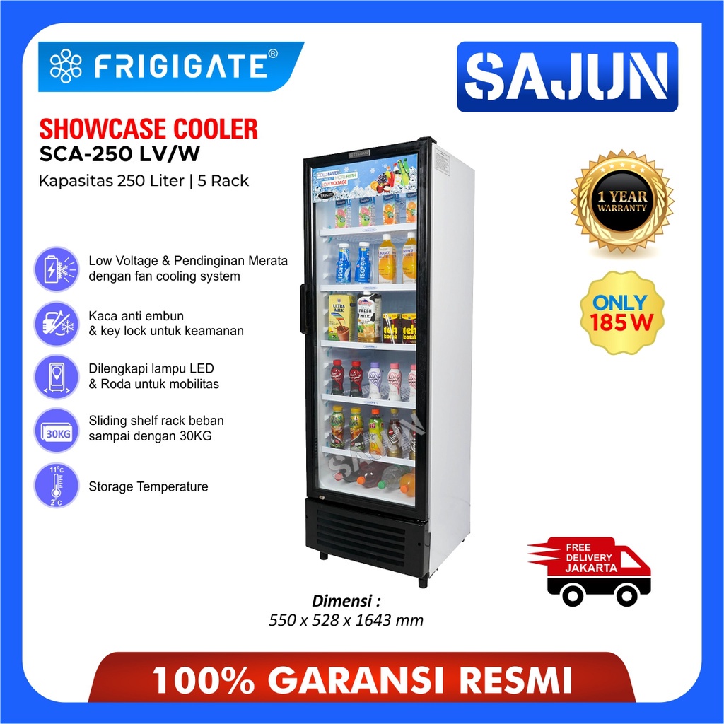 Jual Frigigate Sca Lv Showcase Cooler Liter Sca Lv Shopee Indonesia