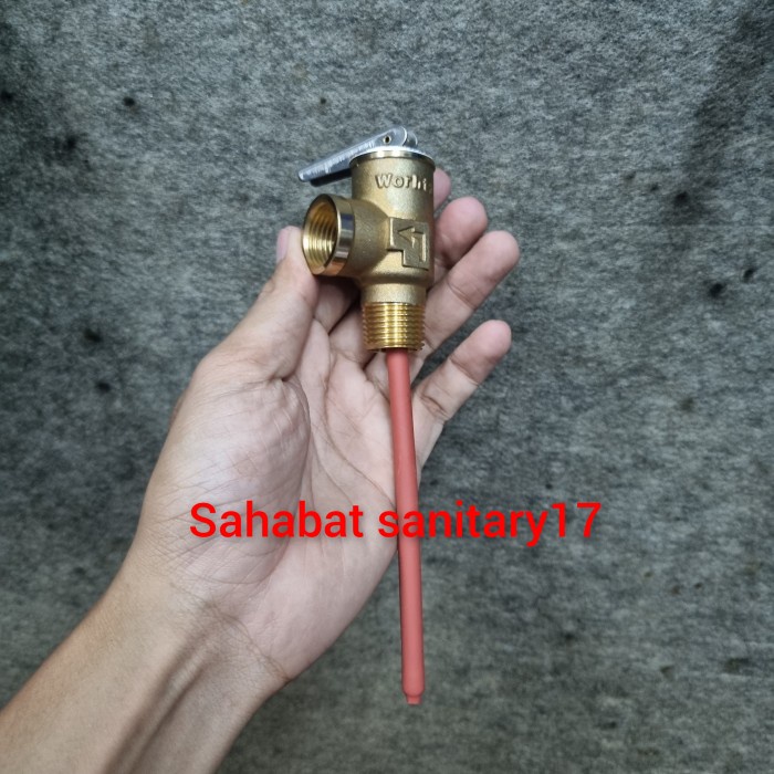 Jual Safety Valve Water Heater Wika Solahart Ukuran 1/2 Inch Kuningan