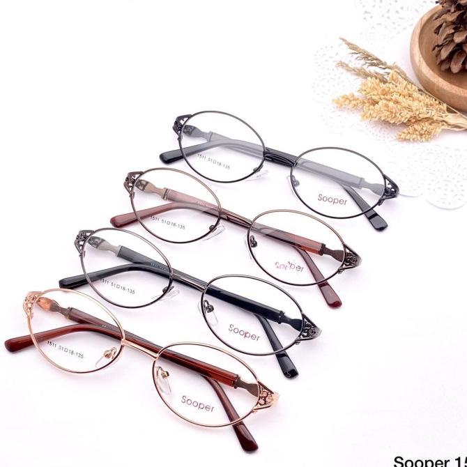 Jual frame kacamata oval kecil dewasa bahan titanium | Shopee Indonesia