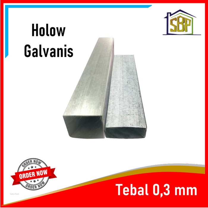 Jual Besi Holo Holow Hollow Galvanis 4x4 Tebal 03 Mm Rangka Plafon Gipsum Shopee Indonesia 5582