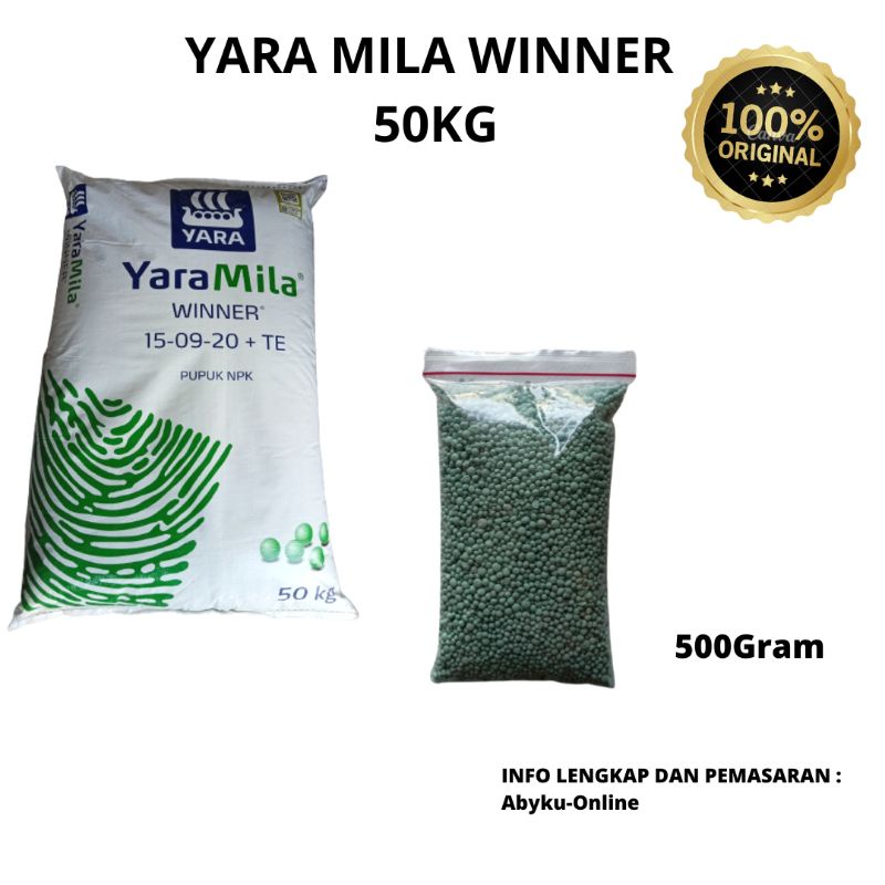 Jual Npk Yara Mila Winner Repacking Gram Shopee Indonesia