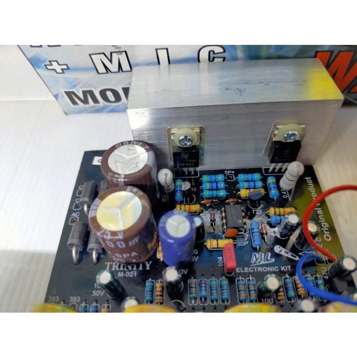 Jual Kit Power Mic Speaker Aktif Mono Amplifier Subwoofer 80W 80 Watt