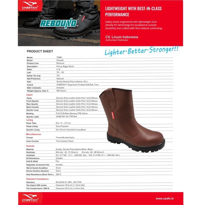Jual Sepatu Safety Cheetah 7288H 7288C Surabaya | Shopee Indonesia