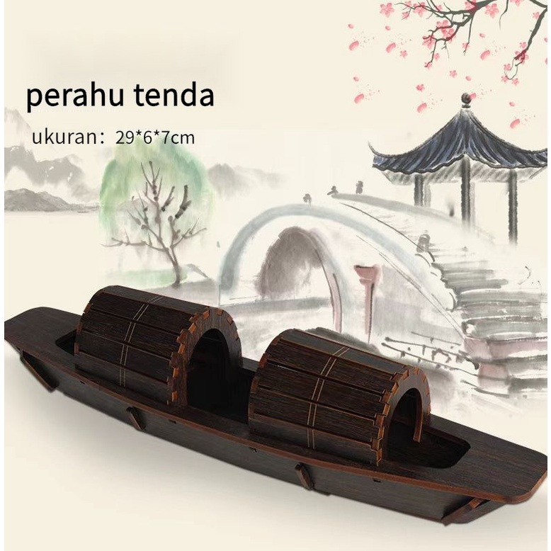 Jual Model Perahu Wupe Kayu 3D Baru Model Puzzle 3D Hadiah Pendidikan ...