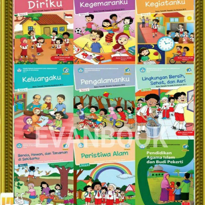 Jual Paket Buku Tematik Kelas Lengkap Satu Tahun Tema Dan Pai