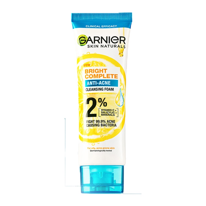 Jual Garnier Bright Complete 3in1 Anti Acne Facial Wash 100 ml