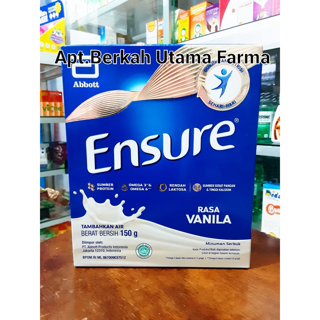 Jual Ensure Vanila 150gr Susu Ensure Vanila 150gr Shopee Indonesia 8826