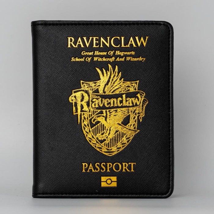 Jual PASPOR COVER HARRY POTTER HOUSE RAVENCLAW PASSPORT CASE (BLACK