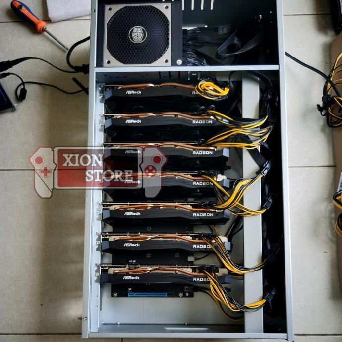 Jual Motherboard mining 8 X vga GTX RTX RX XT eth ergo raven Rig 8 Pcie ...