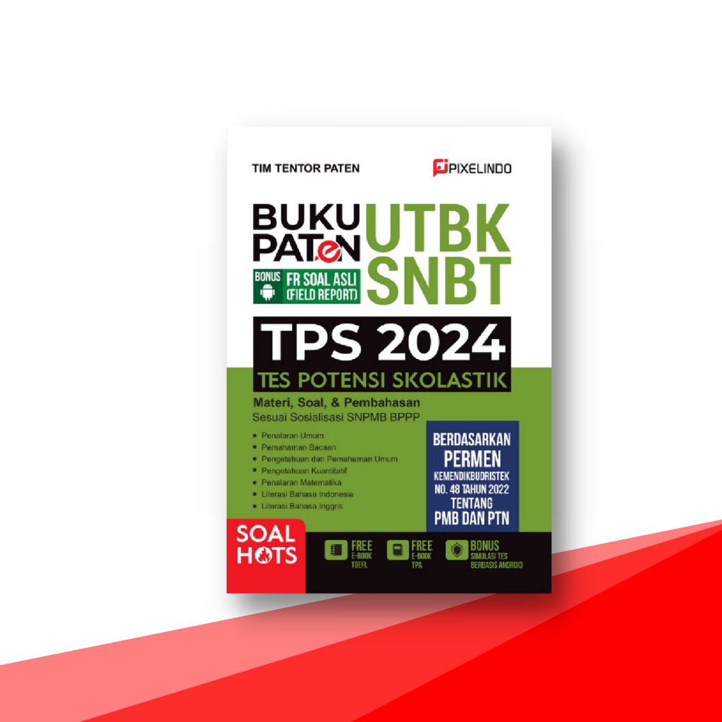 Jual Buku Paten UTBK SNBT TPS Tes Potensi Skolastik 2024 (Disertai Sub ...