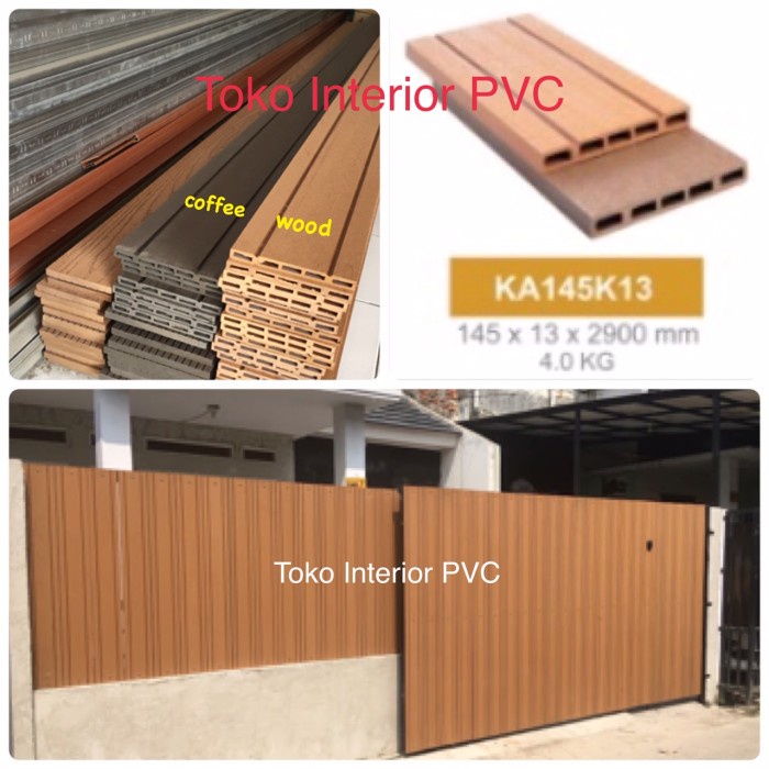 Jual PAGAR WPC MINIMALIS MOTIF KAYU Shopee Indonesia