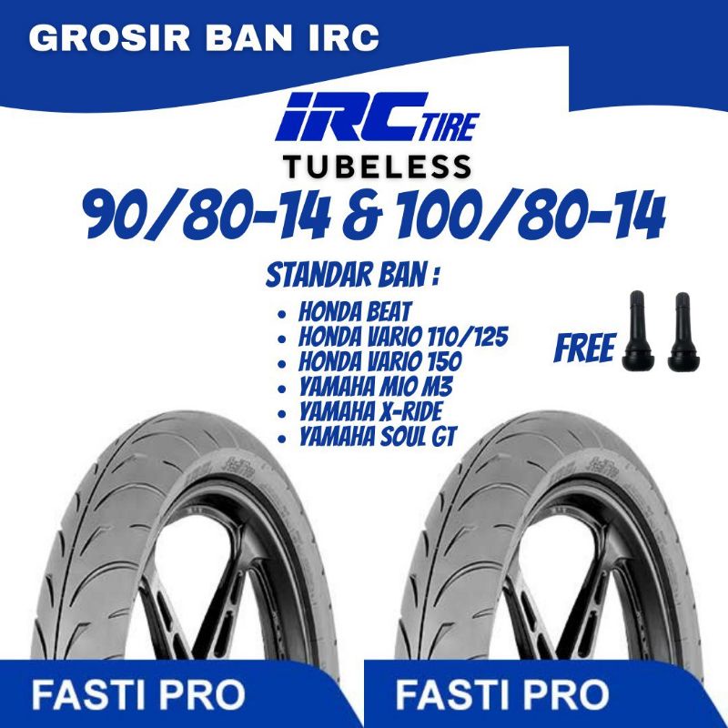 Jual Paket Ban Motor Matic IRC Fasti Pro Soft COMPOUND 90 80 Ring14 IRC ...
