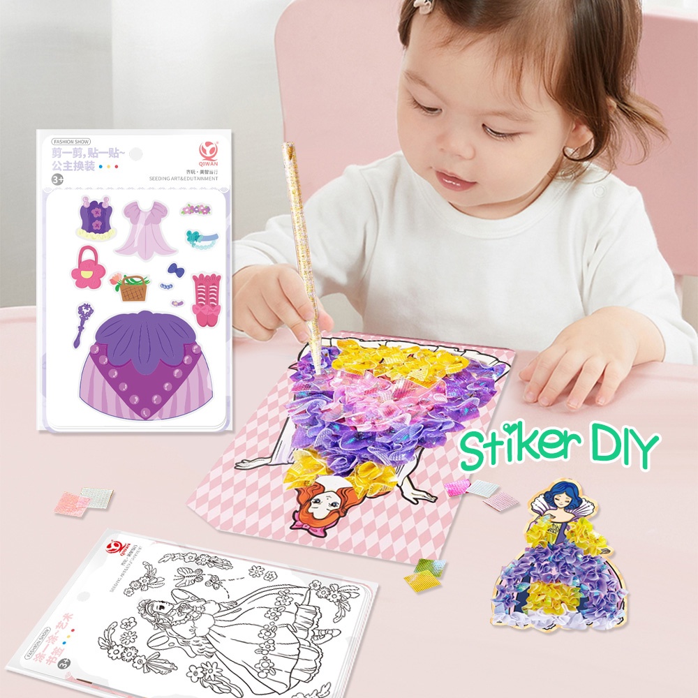Jual Poney Set paket lukis lucu Paket melukis anak Tempel kerajinan