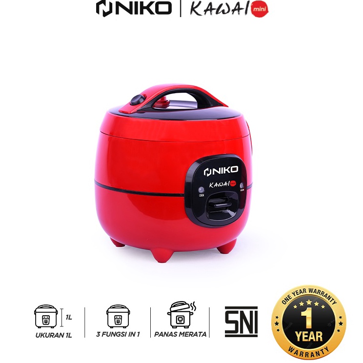 Jual Baru Rice Cooker Mini Niko Kawai 1 Liter l GARANSI RESMI Laris Shopee Indonesia