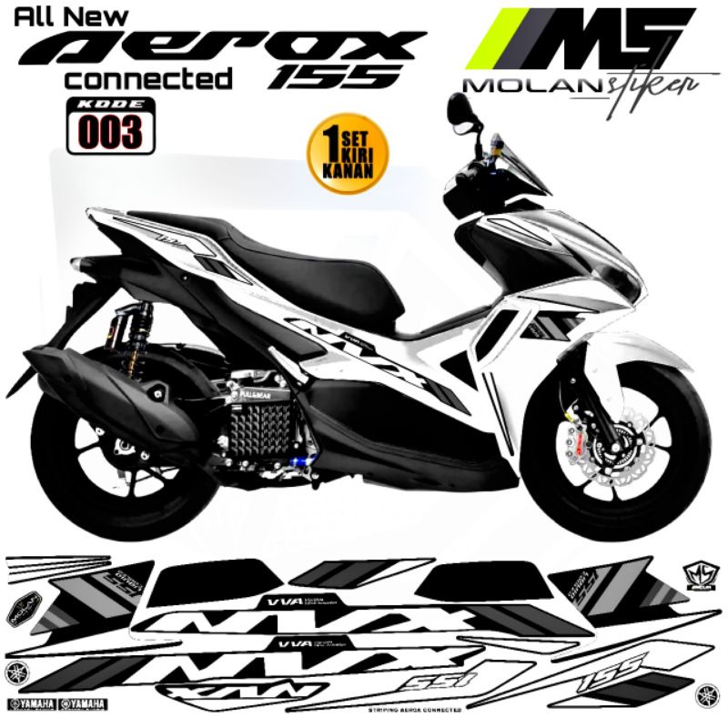 Jual Decal Sticker Striping Variasi Aerox New NVX 155 All New Aerox 155 ...