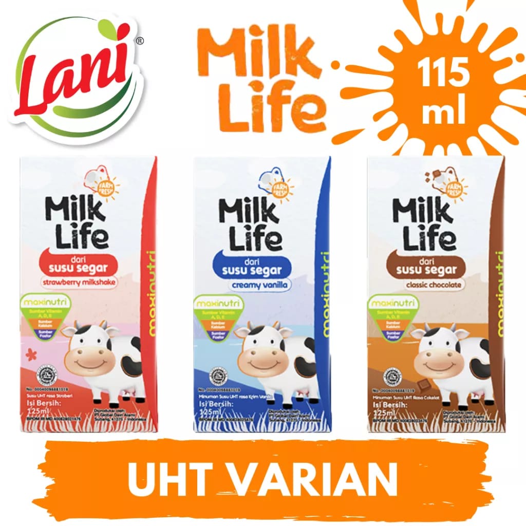 Jual Milk Life Mini Susu UHT -Netto 115ml | Shopee Indonesia