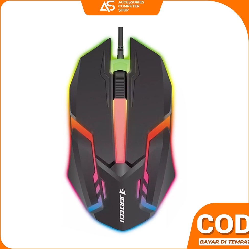 Jual READY Mouse Gaming Komputer / Laptop Lampu Jertech RGB M200 - USB ...