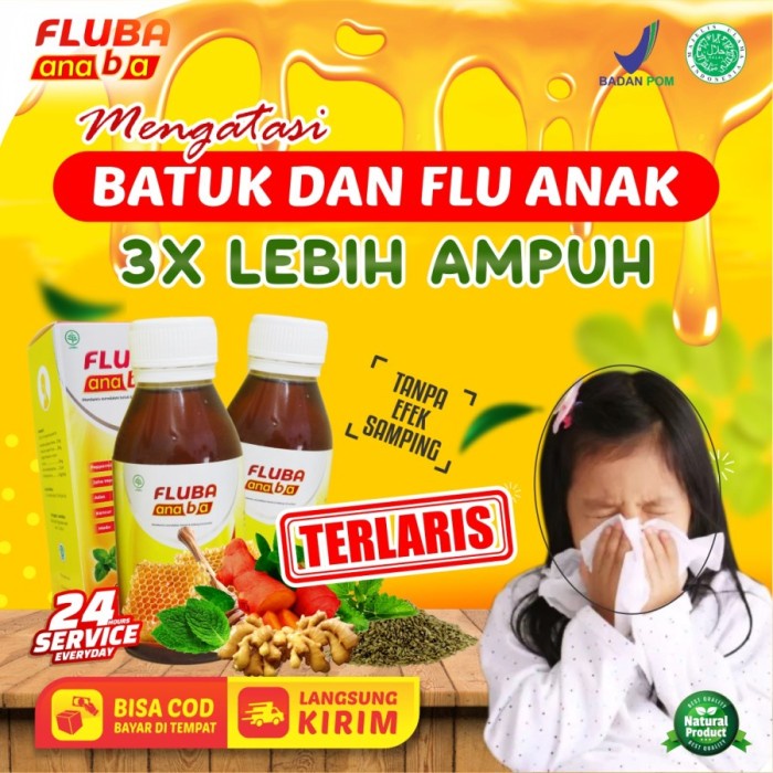 Jual MADU FLUBA ANABA OBAT BATUK PILEK ORIGINAL - OBAT HERBAL ANAK ...