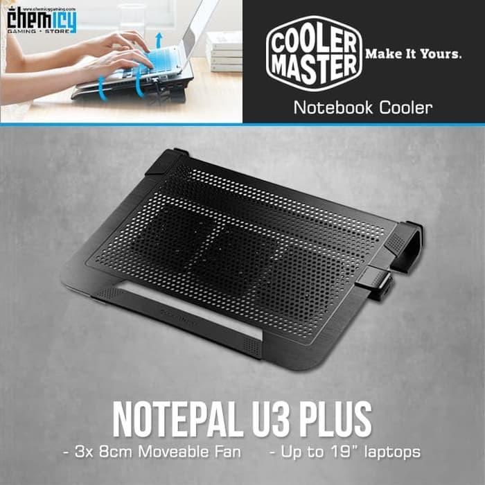 Jual COOLER MASTER NOTEPAL U3 NOTEBOOK COOLER FAN LAPTOP COOLING PAD ...