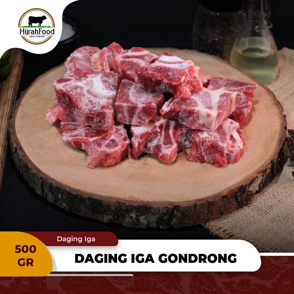 Jual Hijrahfood Iga Gondrong Sapi Beef Neck Bone Aus Tulang Leher