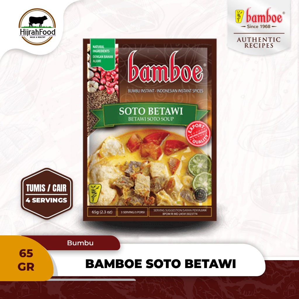 Jual Bamboe Bumbu Soto Betawi Betawi Soto Soup Spice Mix Qty 65