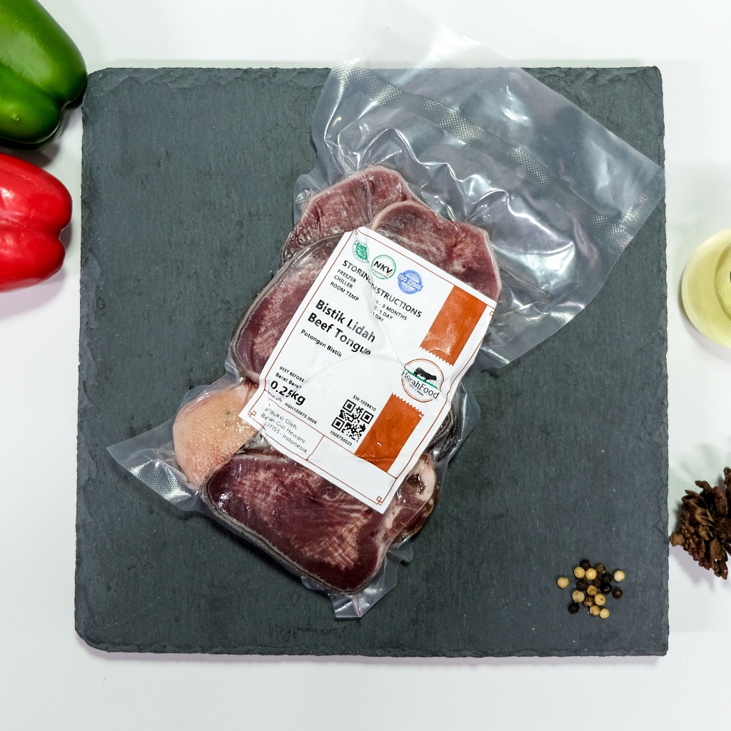 Jual Hijrahfood Bistik Lidah / Lidah Sapi Slice Tebal / Beef Ox Tongue ...