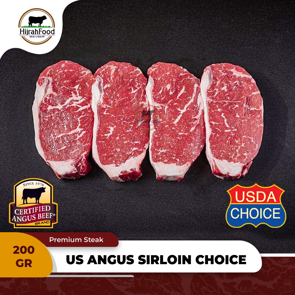 Jual Sirloin Steak USDA Black Angus Beef - Striploin Steak USDA Choice ...