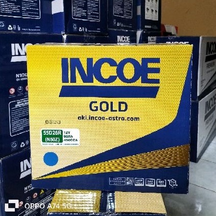 Jual INCOE GOLD N50Z 55D26R 12V 60AH untuk KIJANG BENSIN, TRUK DOBEL