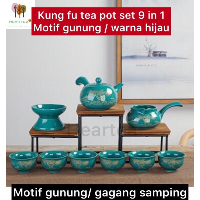 Jual Tea Pot Set Ceramic Kungfu Tea Set Teko Keramik Cina 9 In 1 Shopee Indonesia 0540