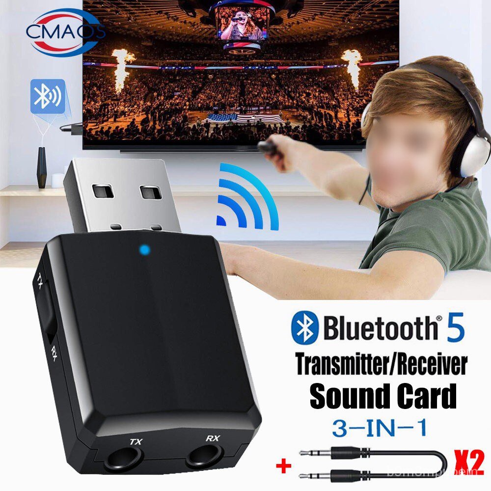 Jual &Wireless Audio Transmitter Receiver 3 In 1 Adapter With 3.5mm ...