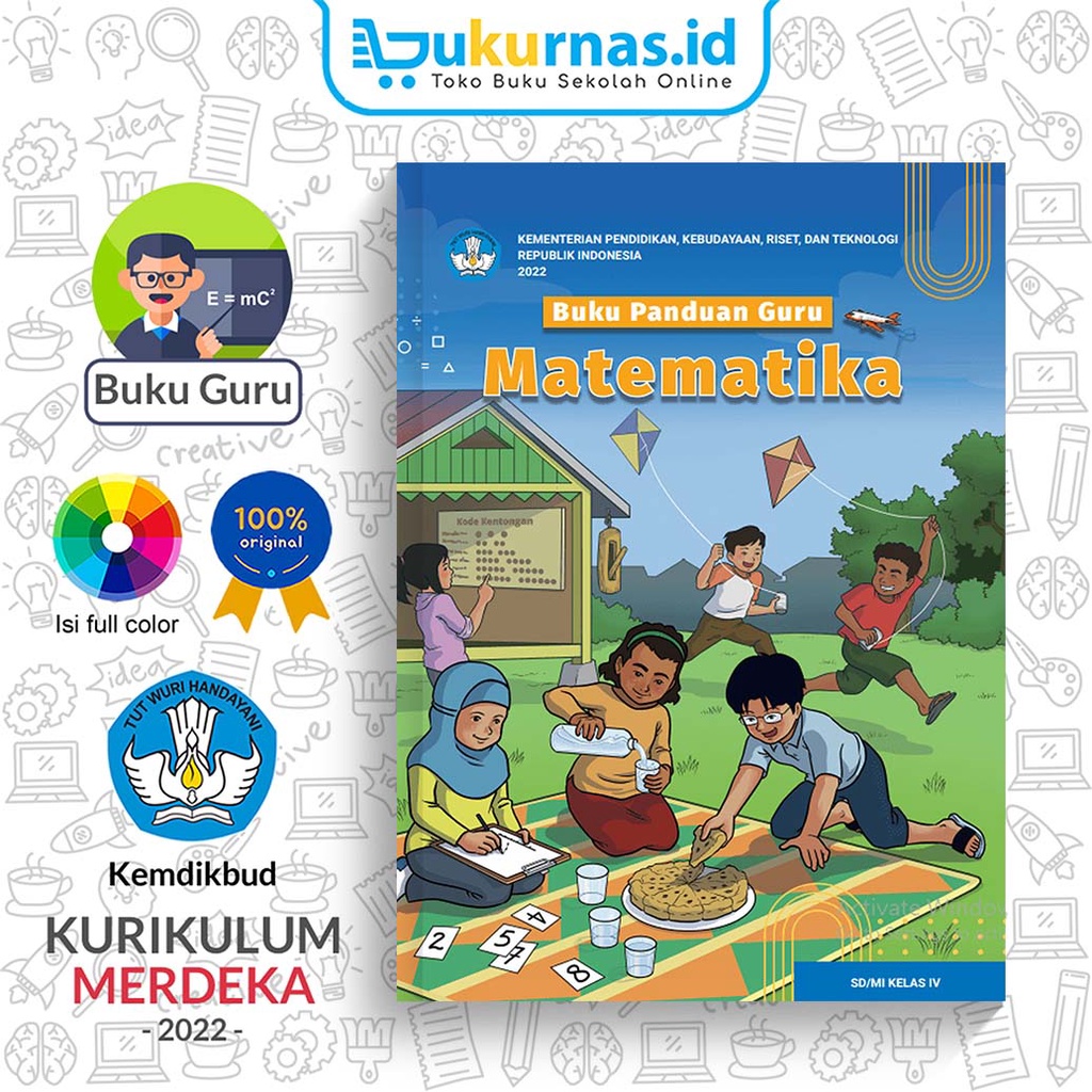 Jual Buku Panduan Guru Matematika(BARU) SD/MI Kelas 4 - DIKBUD (K ...