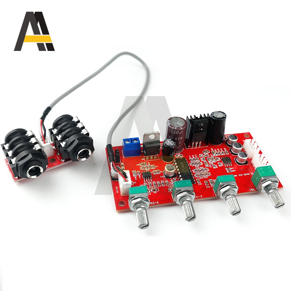 Jual &PT2399 Karaoke Reverb Board Home Theater Dynamic Microphone