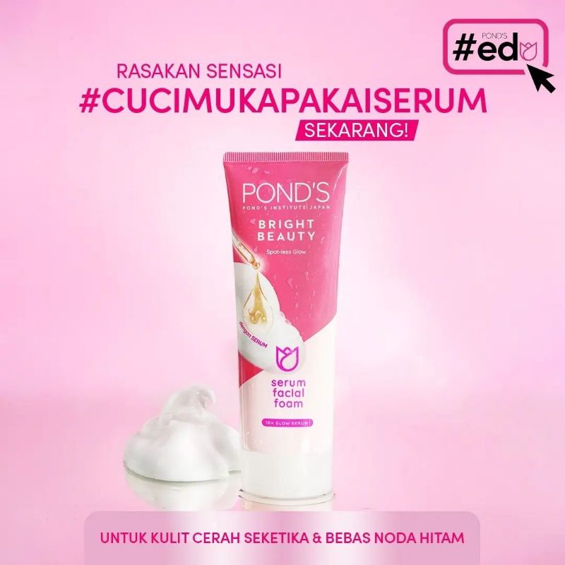 Jual Ponds Bright Beauty Serum Facial Foam | Shopee Indonesia