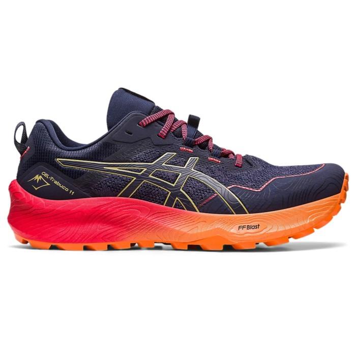 ASICS GEL-TRABUCO 11 MENS TRAIL RUNNING SHOES INDIGO BLUE/OLIVE OIL
