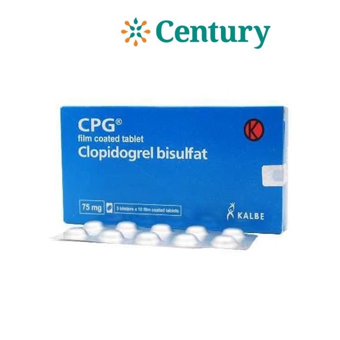 Jual CPG 75 MG TABLET 10'S /CLOPIDOGREL/PENGENCER DARAH | Shopee Indonesia
