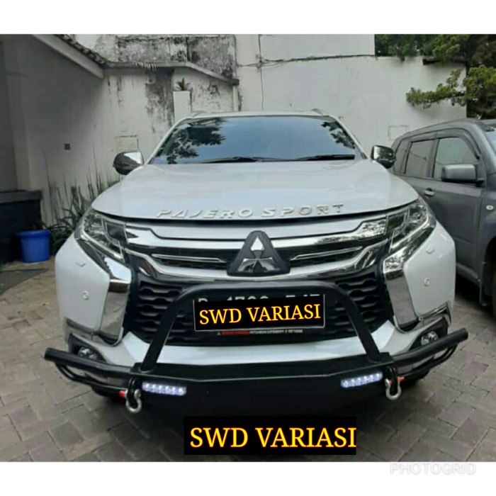 Jual Bumper Bamper Mobil Tanduk Depan Overland Led All New Pajero Sport