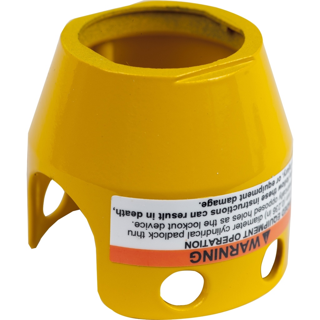 Jual Schneider ZBZ1605 Padlockable Guard Yellow Metal, 40, Mushroom ...