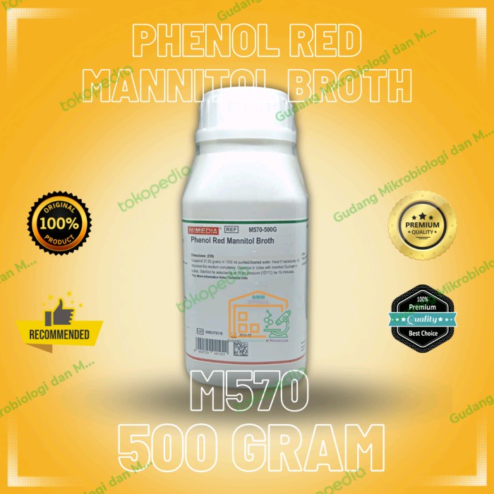 Jual Phenol Red Mannitol Broth Media Mikrobiologi, 500 gram Shopee