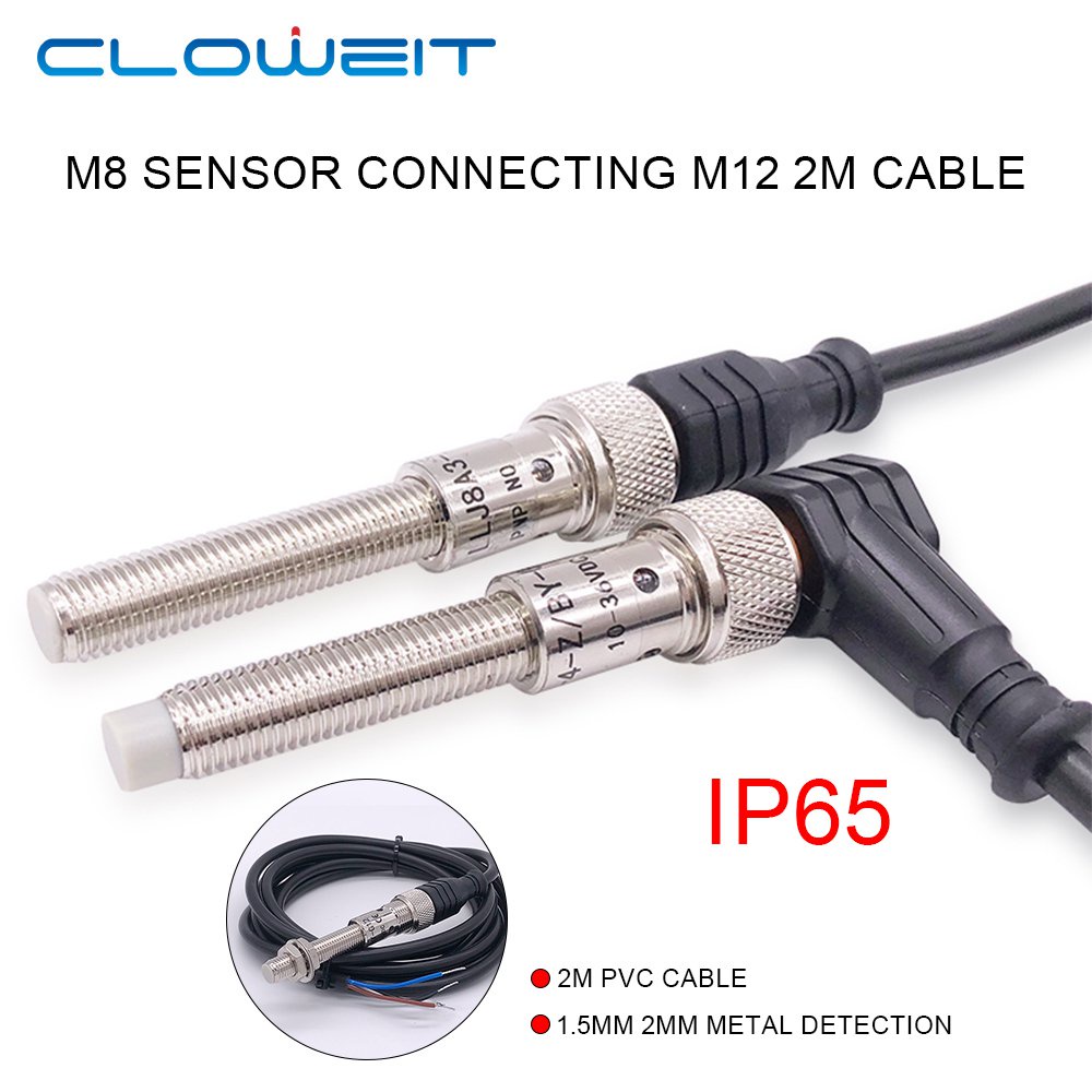 Jual &Cloweit Set IP65 M8 Inductive Proximity Sensor Switch 4pin ...