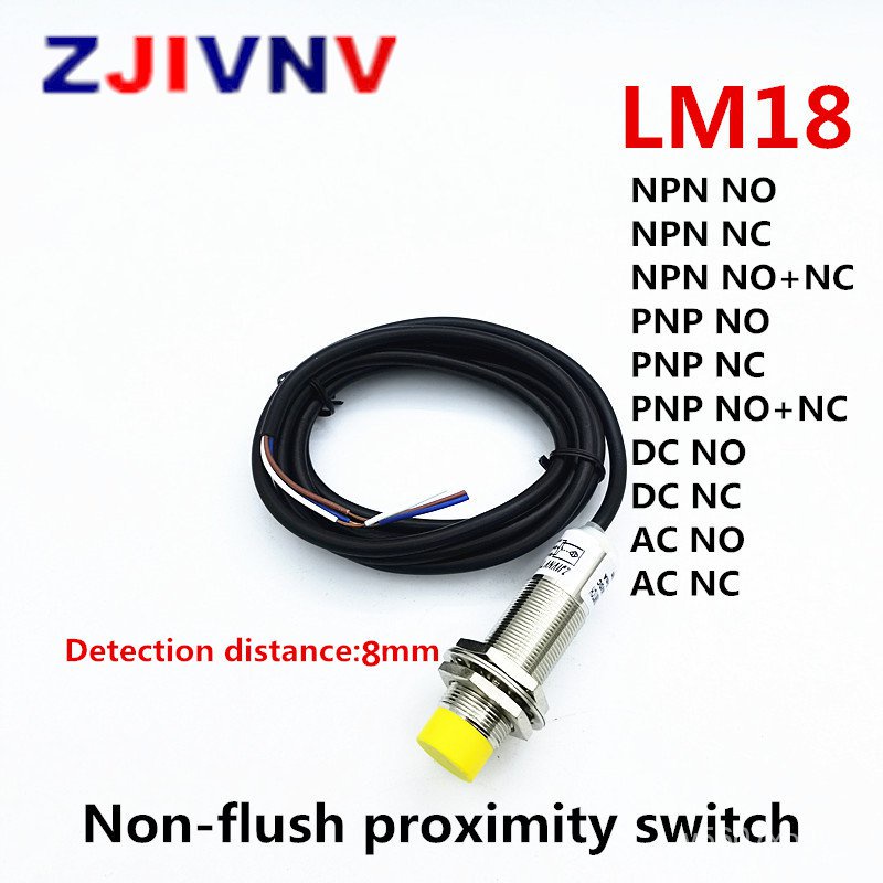 Jual &Inductive Type Proximity Sensor Switch 18mm NPN PNP DC AC Non ...