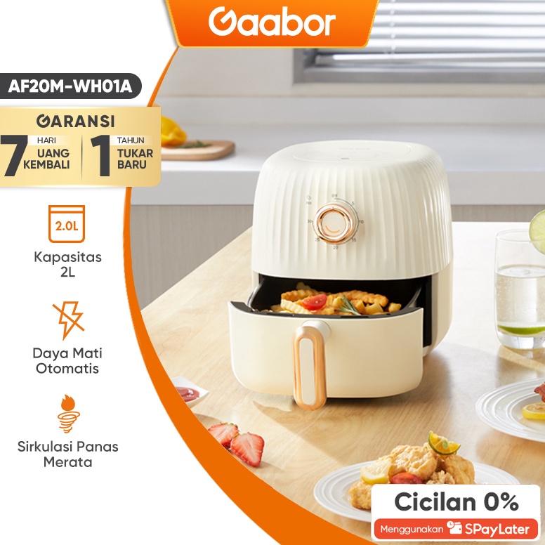 Jual HARGA TERMURAH Gaabor mini Air Fryer Kecil Low Watt 600 W Mesin