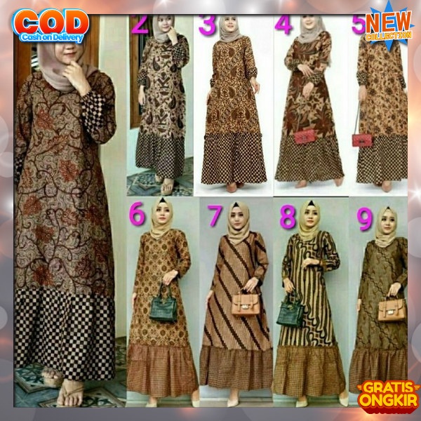 Jual Baju Bati Kombinasi Polos Gsmis Panjang Fashion Kekinian Buju ...