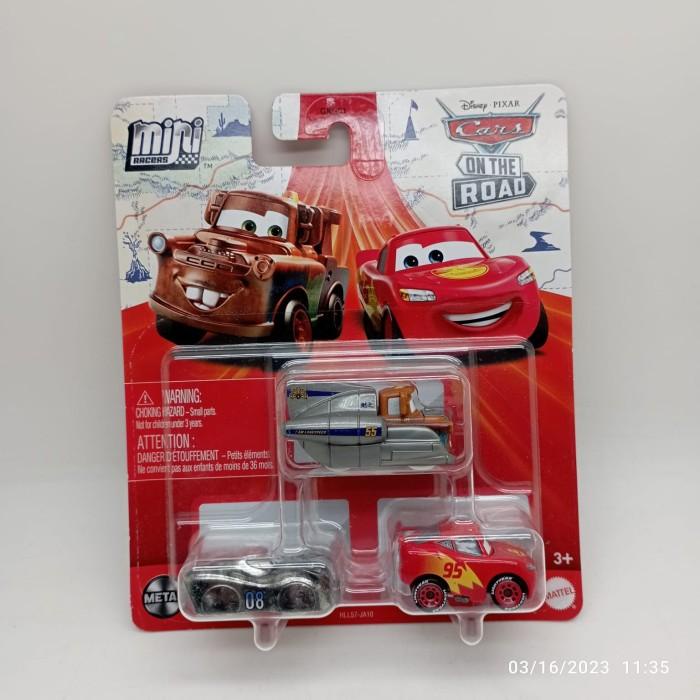 Jual Cars Disney Mini Racers Speed Mater McQueen Datz Jammin 3 Pack ...