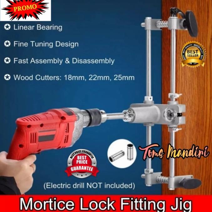 Jual Mortiser Door Lock Fitting Jig Tool ( Lobang Pintu Kayu ) Shopee