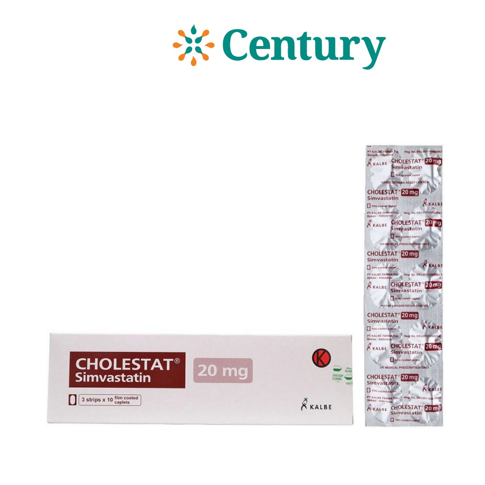 Jual Cholestat Mg Strip Isi Tablet Simvastatin Obat Kolesterol Jantung