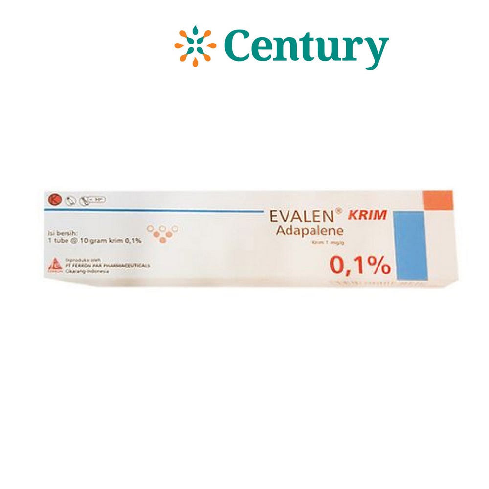 Jual EVALEN GEL 1MG 10GR / ADAPALENE 1MG / OBAT JERAWAT / OBAT KULIT ...