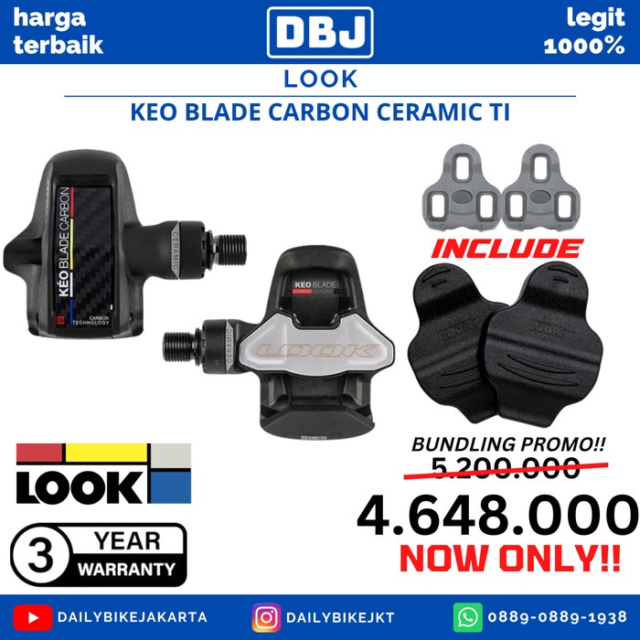 Look Pedali Keo Blade Carbon Ti Ceramic 00027362 | Meses sin interés