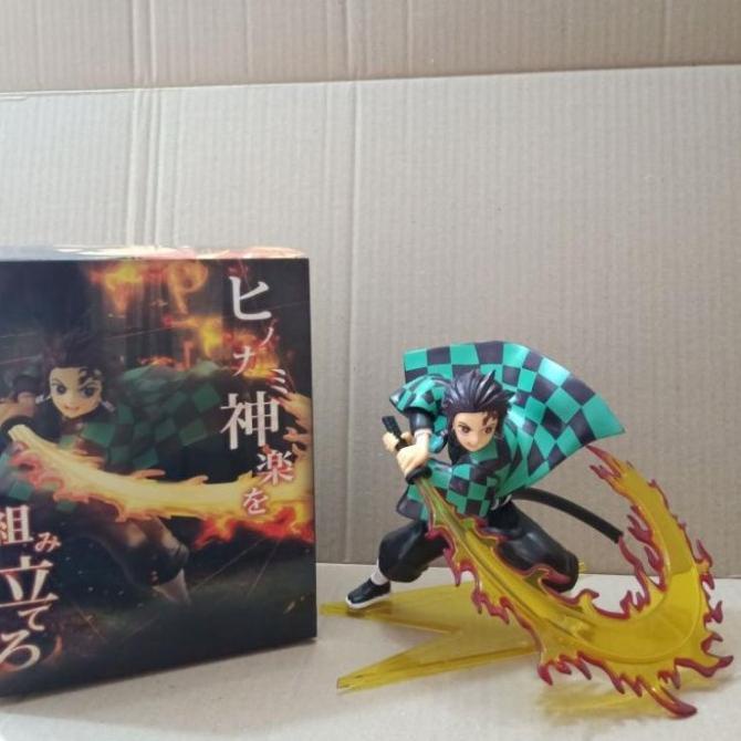Jual READY MAINAN ACTION FIGURE TANJIRO KAMADO AKSI NAPAS API DEMON ...