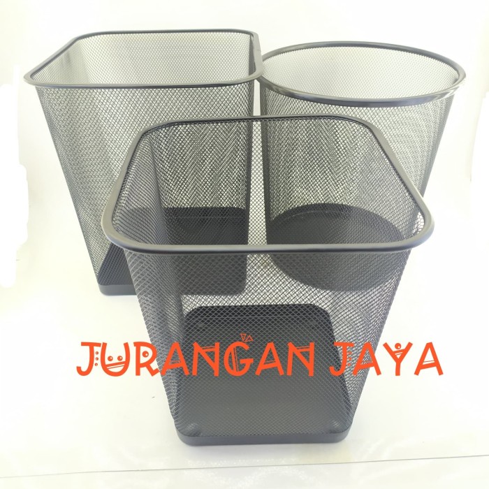 Jual Tempat Sampah Jaring Besi Wire Mesh Hitam Shopee Indonesia 4699